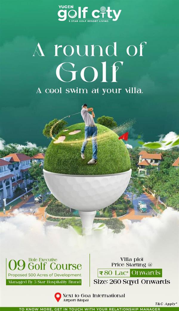 Yugen Infra's  Luxury Living at Yugen Golf City, Goa’s New 500-Acre Township