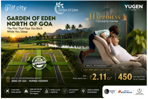 Yugen Golf City 450 SqYd Residential Plot for Sale in Garden of Eden Goa | Yugen Golf City