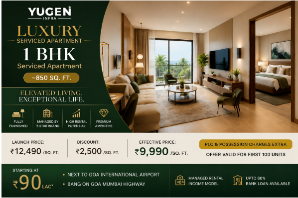 Yugen Golf City River Front Residences 1 BHK | Yugen Infra